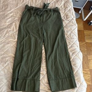 Olive Green High-Waisted Lounge Pants